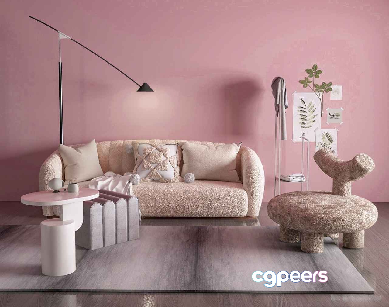 Modern Living Room 3D Model - 17084 - VRAY Render Modern Living Room 3D Model - 17084 - VRAY Render