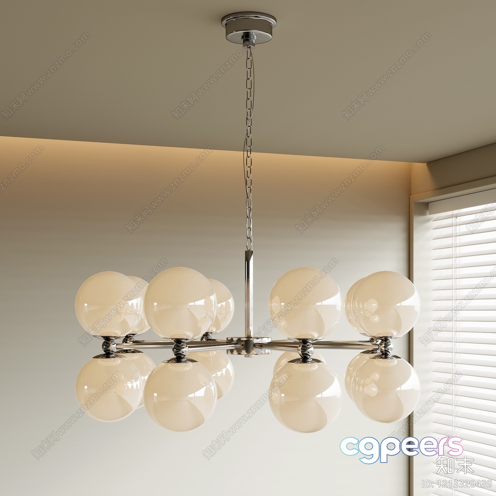 Modern Light Fixture 3D Model - 7005 - VRAY Render