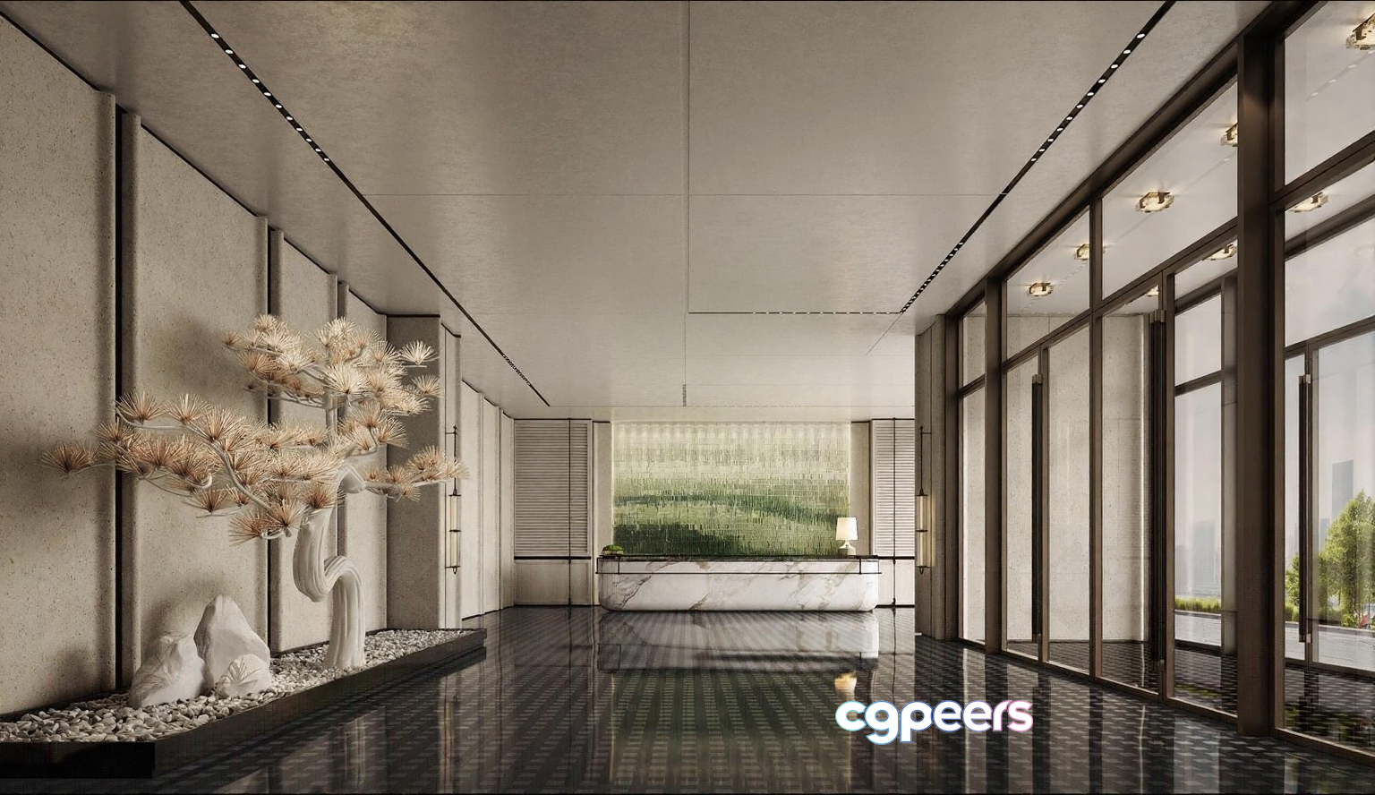 Modern Entryway 3D Model - 6331 - VRAY Render Modern Entryway 3D Model - 6331 - VRAY Render