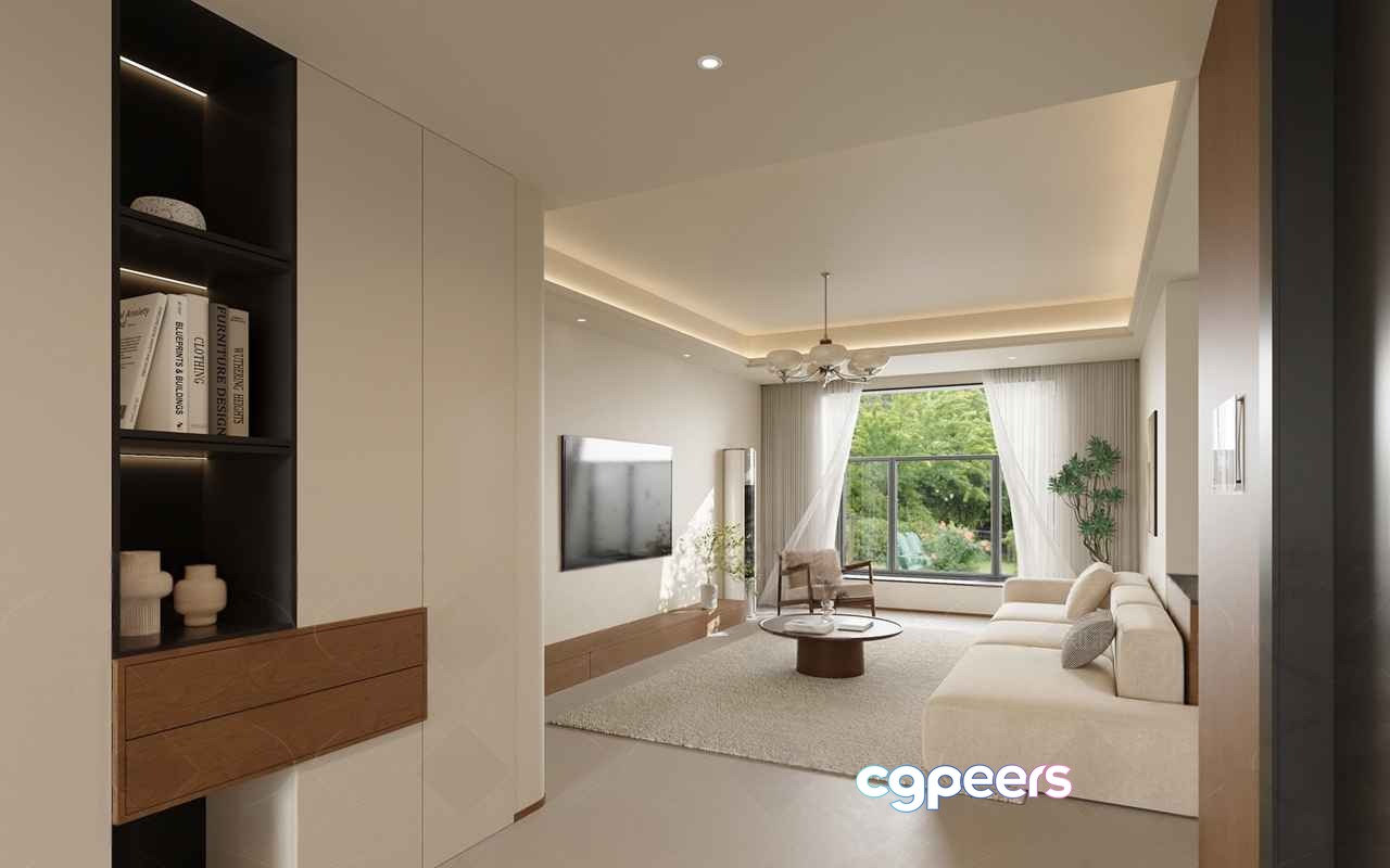 Modern Living Room 3D Model - 9927 - CORONA Render Modern Living Room 3D Model - 9927 - CORONA Render