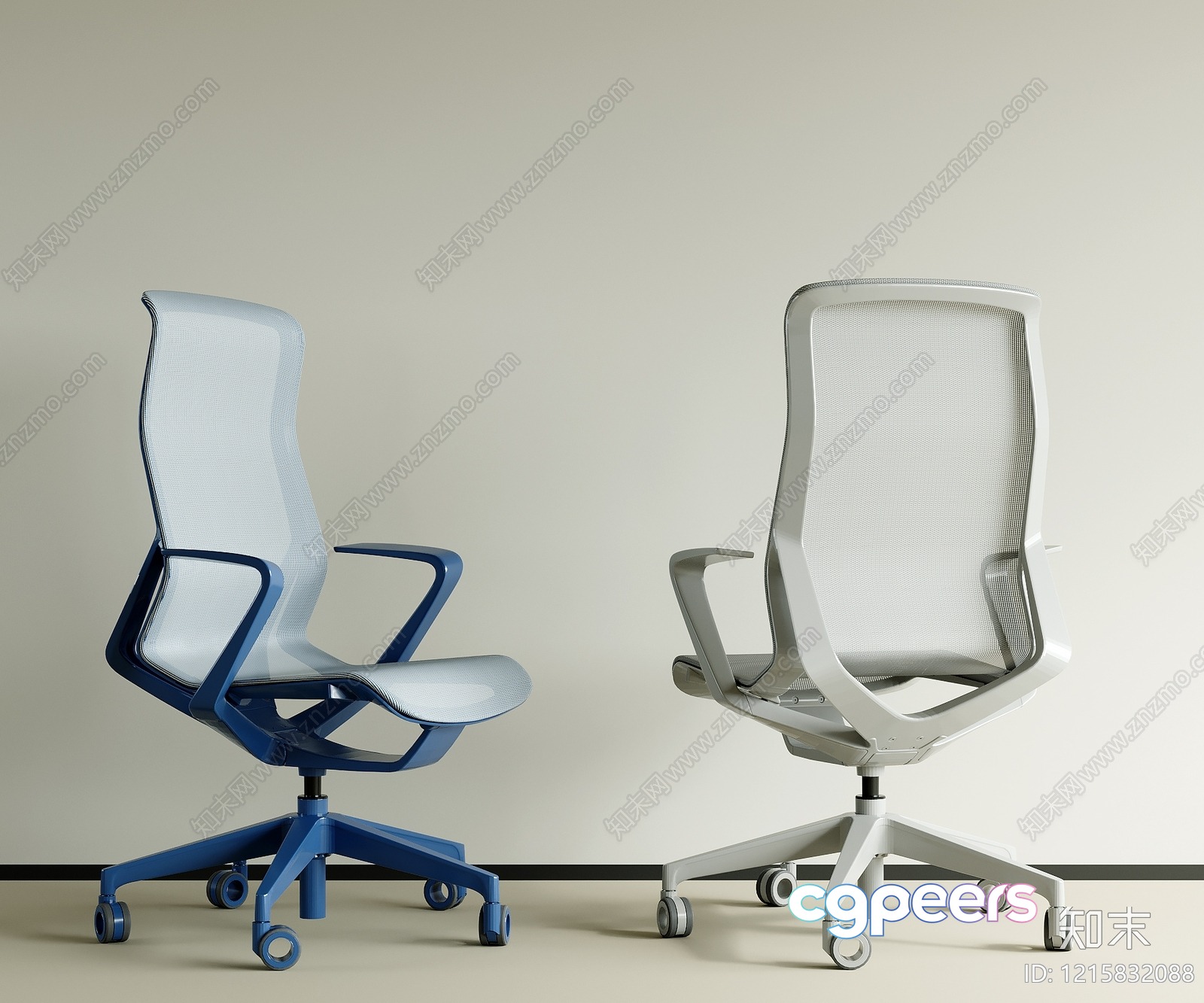 Modern Office Chairs 3D Model - 12586 - VRAY Render Modern Office Chairs 3D Model - 12586 - VRAY Render