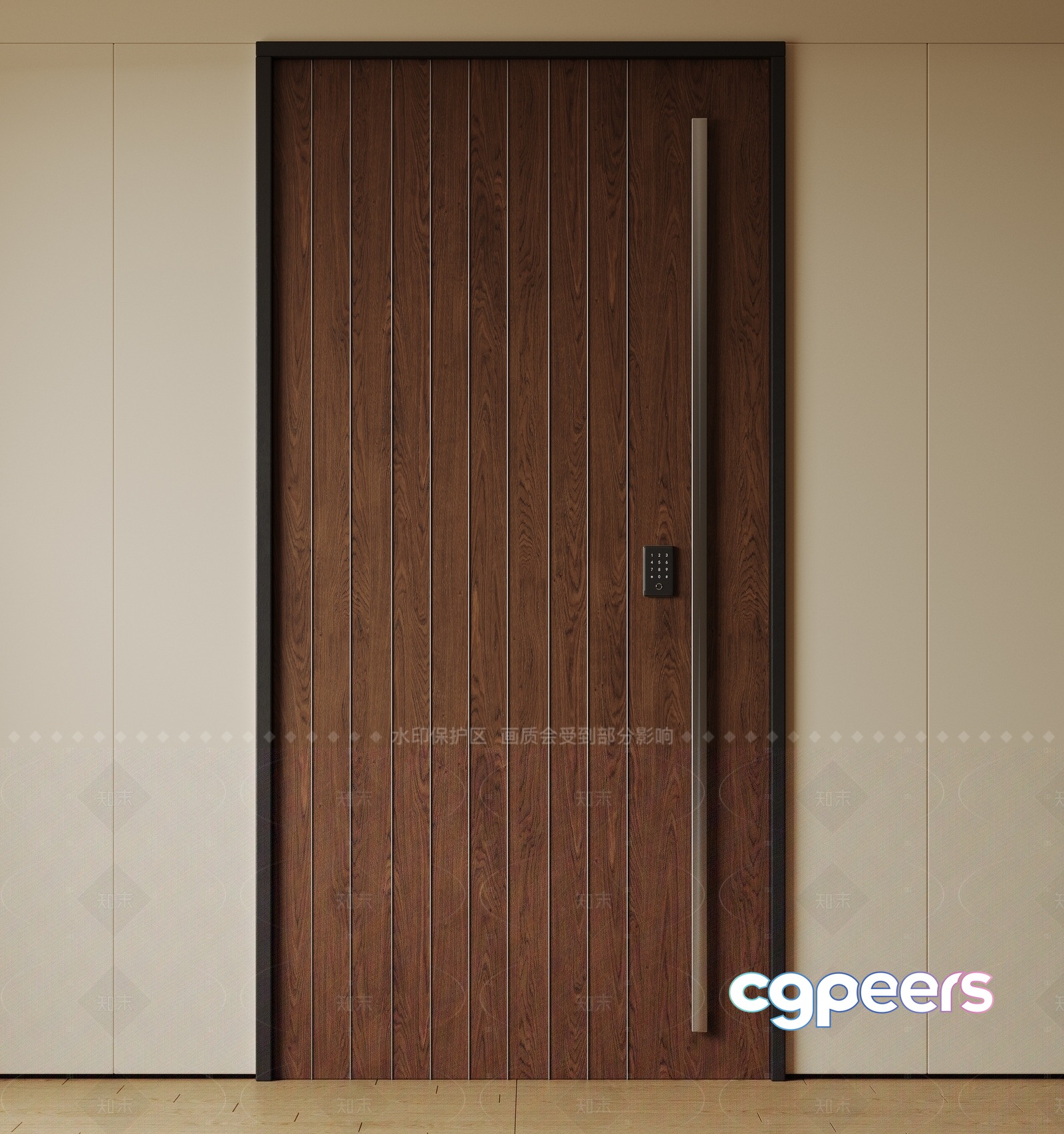 A Wooden Door 3D Model - 23451 - VRAY Render A Wooden Door 3D Model - 23451 - VRAY Render