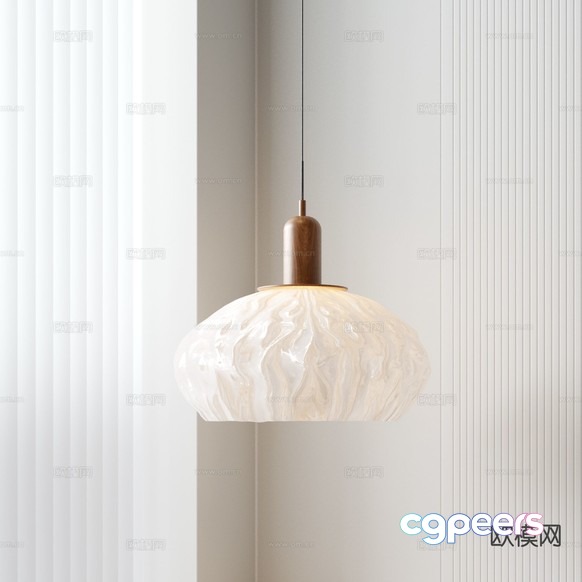 Gold Light Fixture 3D Model - 8043 - VRAY Render