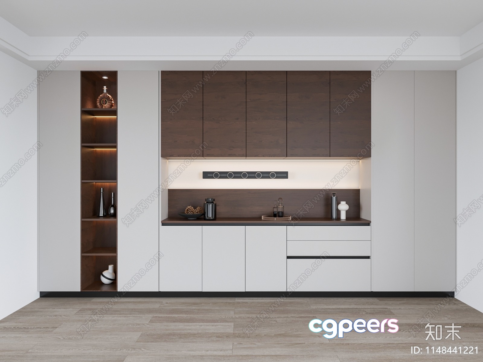 Modern Kitchen 3D Model - 11026 - CORONA Render