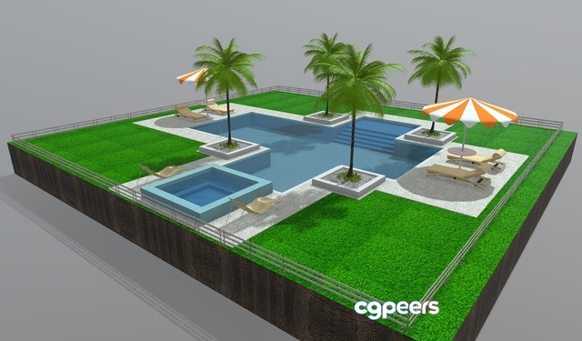 3D Game Assets - Swimming Pool V3 3D Game Assets - Swimming Pool V3