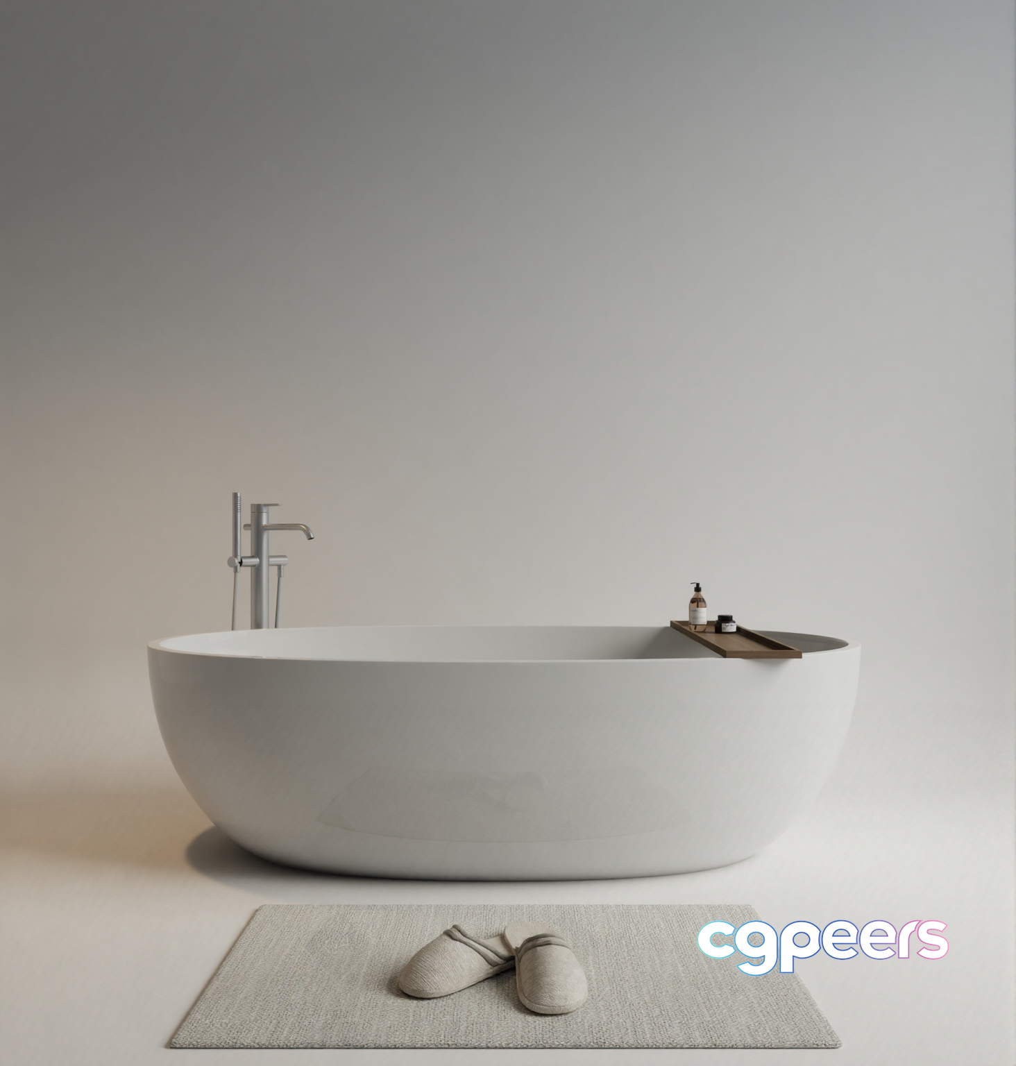 A White Bathtub 3D Model - 16690 - VRAY Render A White Bathtub 3D Model - 16690 - VRAY Render