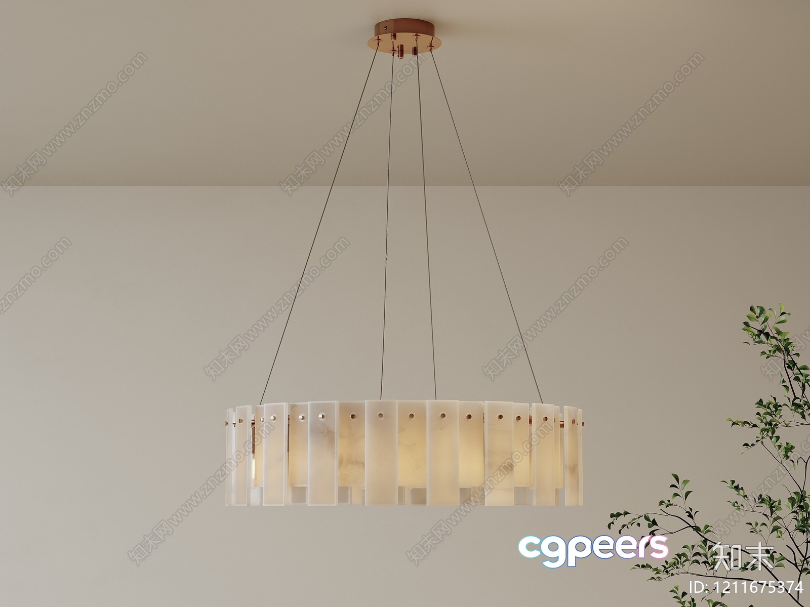 Gold Light Fixture 3D Model - 4436 - VRAY Render Gold Light Fixture 3D Model - 4436 - VRAY Render
