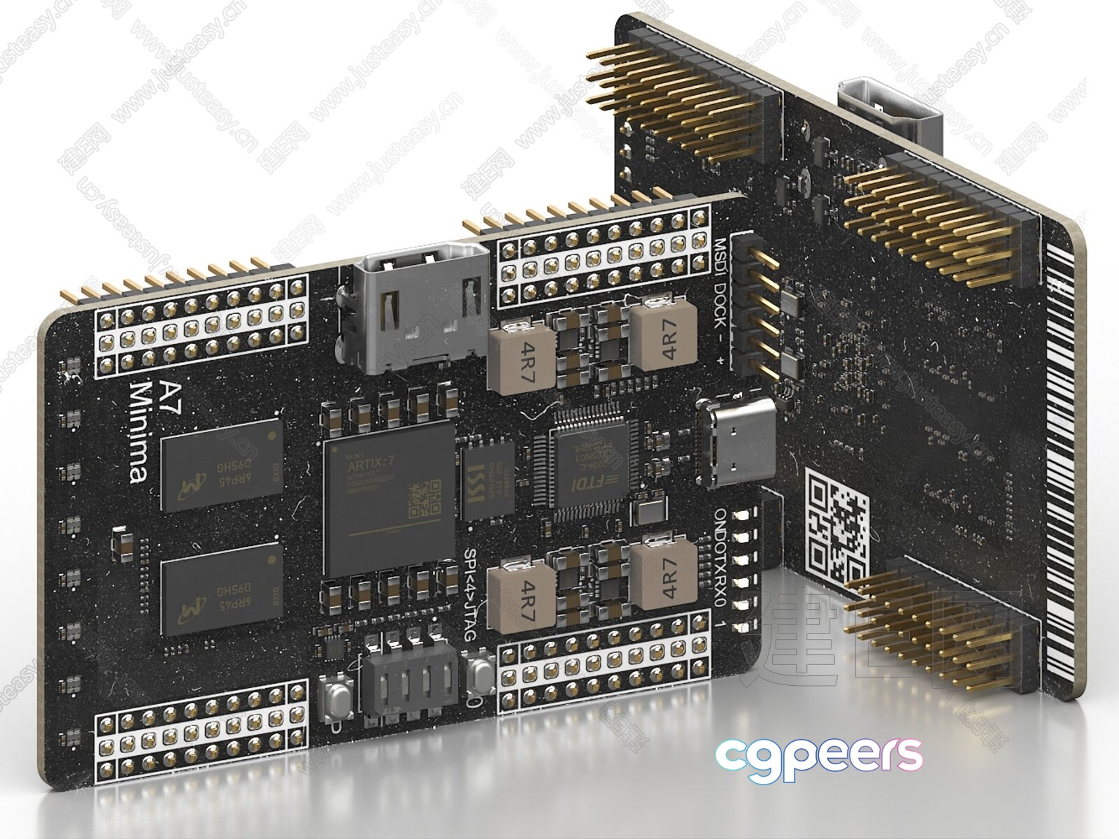 A Computer Motherboard 3D Model - 9456 - VRAY Render