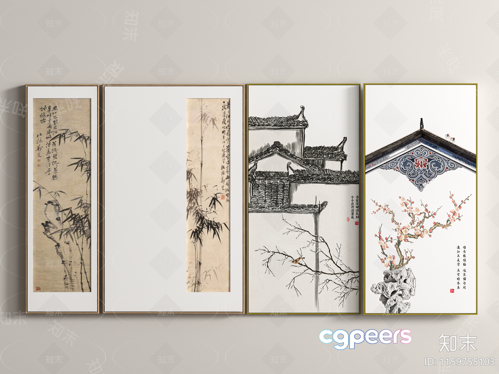 Chinese-Style Artwork 3D Model - 3372 - VRAY Render Chinese-Style Artwork 3D Model - 3372 - VRAY Render
