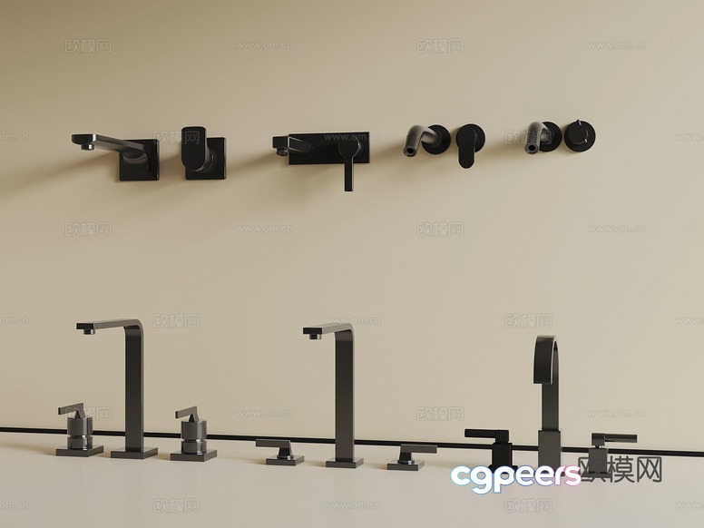 A Collection Of Faucets 3D Model - 13546 - VRAY Render A Collection Of Faucets 3D Model - 13546 - VRAY Render