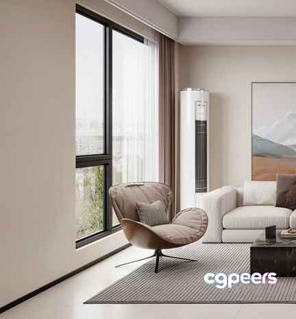 Modern Living Room 3D Model - 21336 - CORONA Render Modern Living Room 3D Model - 21336 - CORONA Render