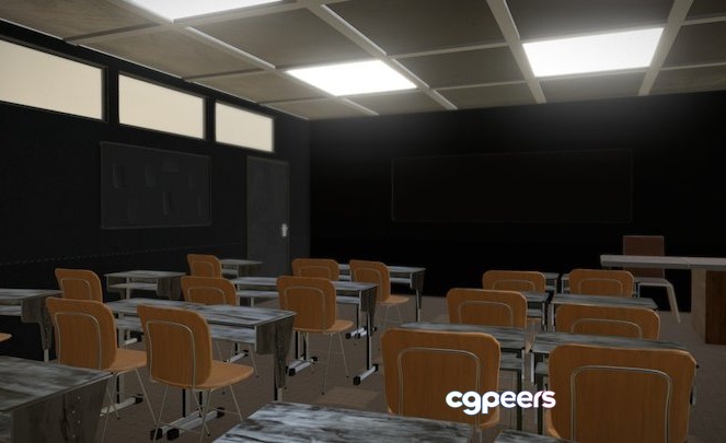 3D Game Assets - Class Room 3D Game Assets - Class Room