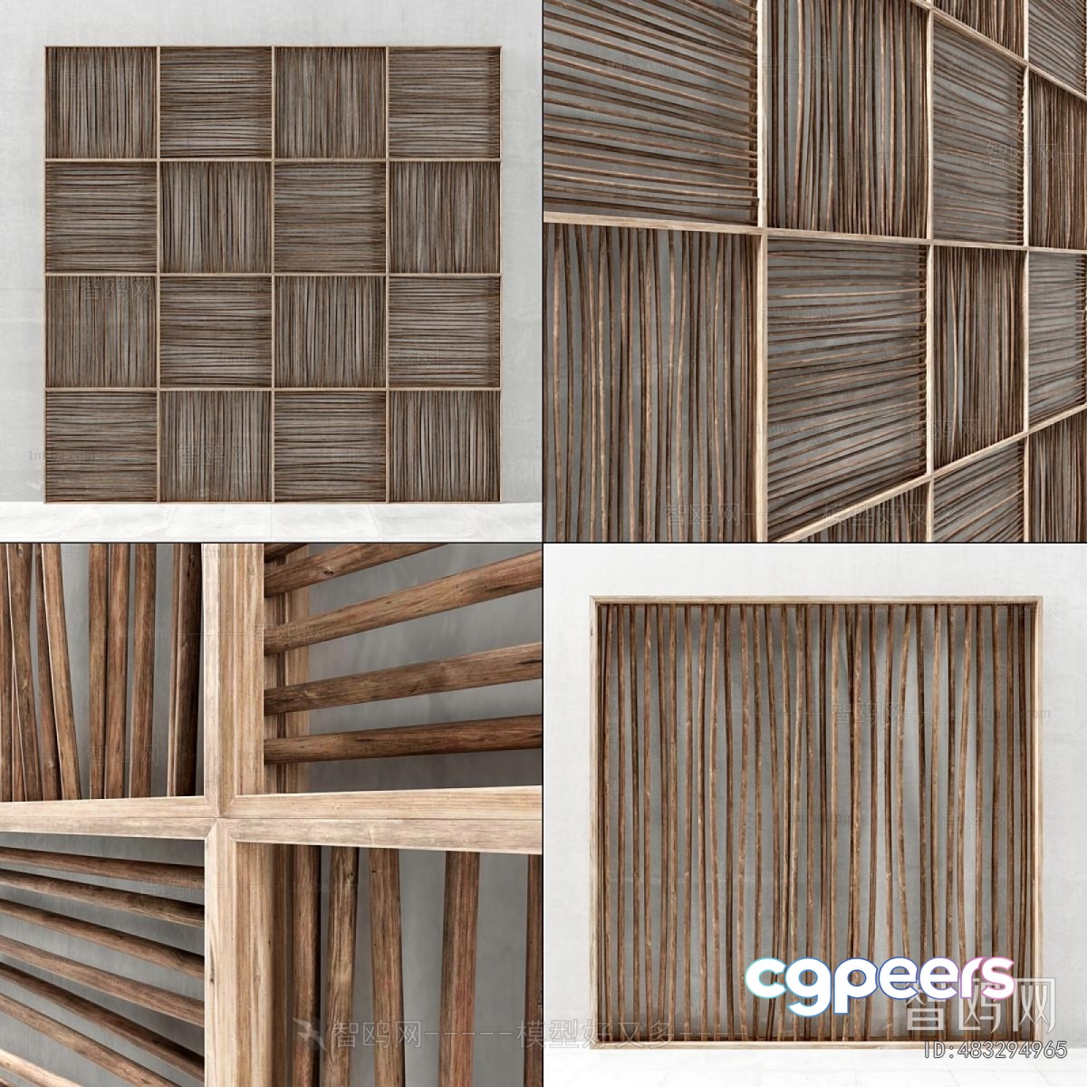 Wooden Decorative Wall Panel 3D Model - 14947 - VRAY Render Wooden Decorative Wall Panel 3D Model - 14947 - VRAY Render