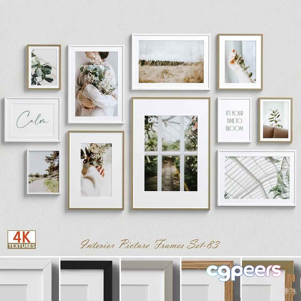 Interior Picture Frames Set-83 3D Model - 2309 - VRAY Render Interior Picture Frames Set-83 3D Model - 2309 - VRAY Render