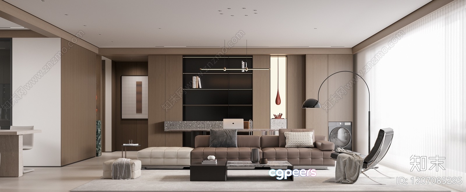 Modern Living Room 3D Model - 15046 - CORONA Render