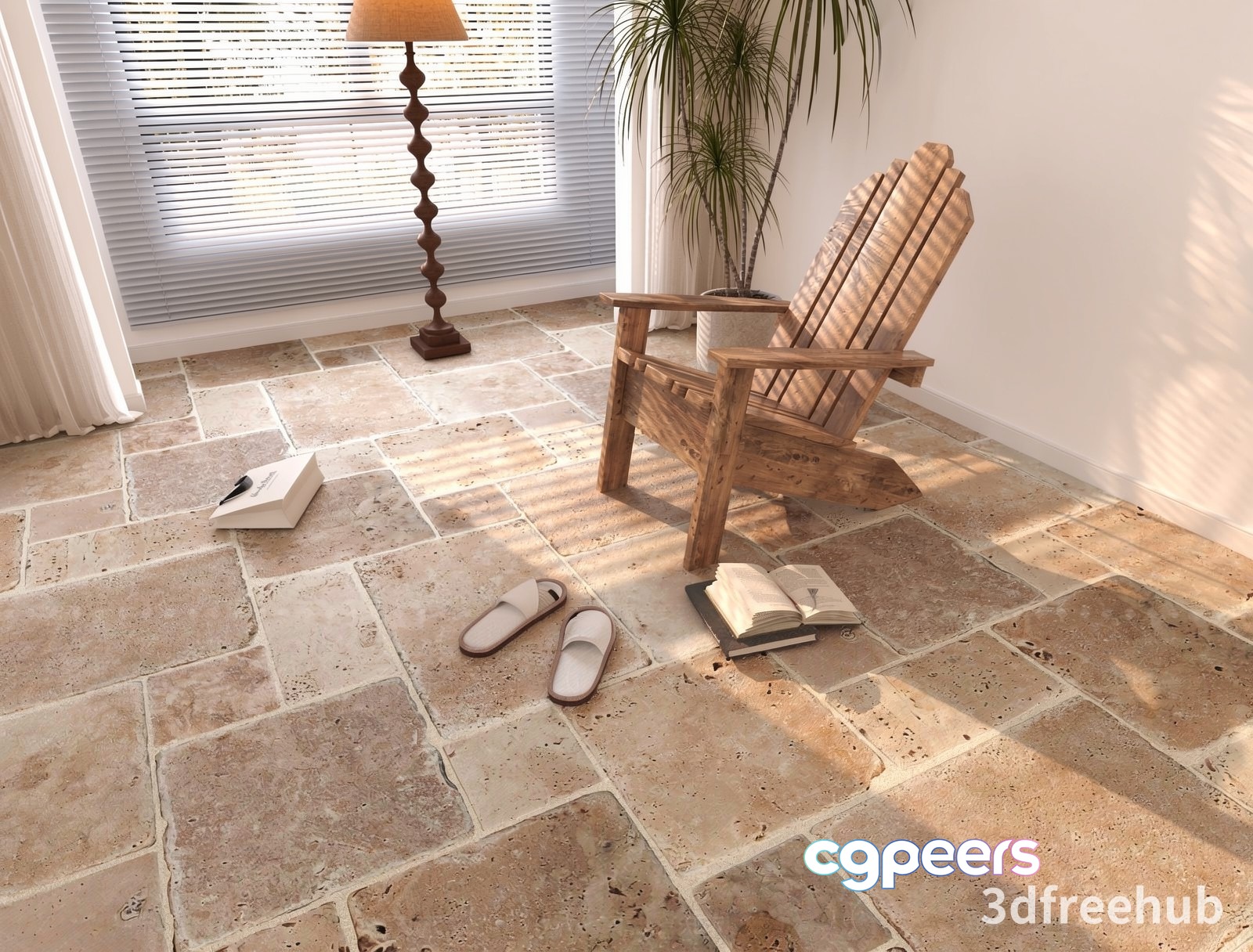 A Wooden Chair 3D Model - 22927 - VRAY Render