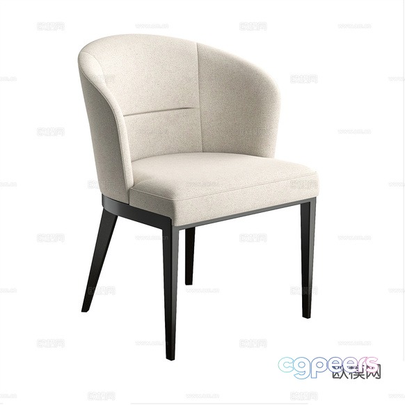 Modern Upholstered Chair 3D Model - 9412 - VRAY Render Modern Upholstered Chair 3D Model - 9412 - VRAY Render