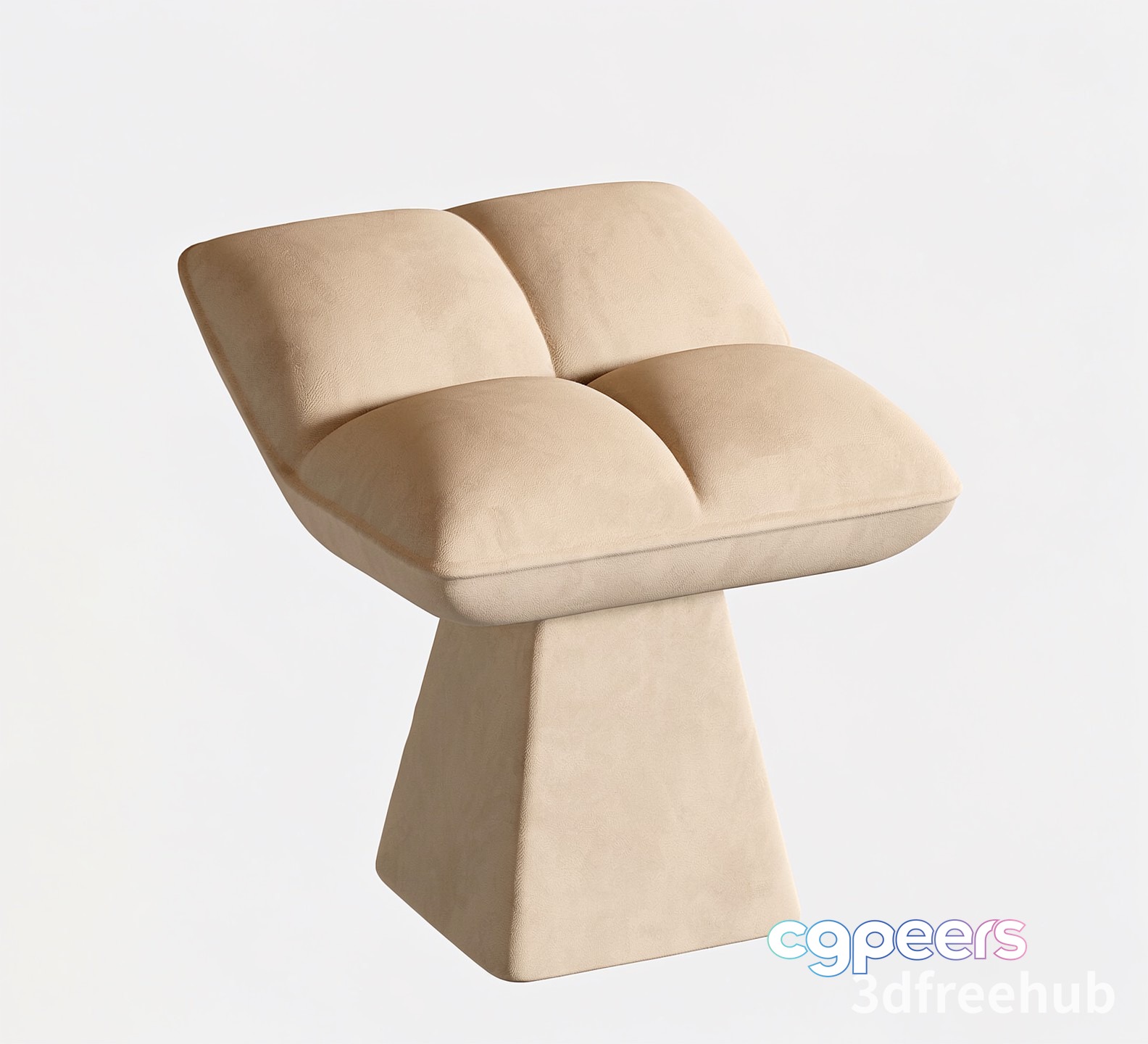 Modern Beige Chair 3D Model - 2675 - VRAY Render