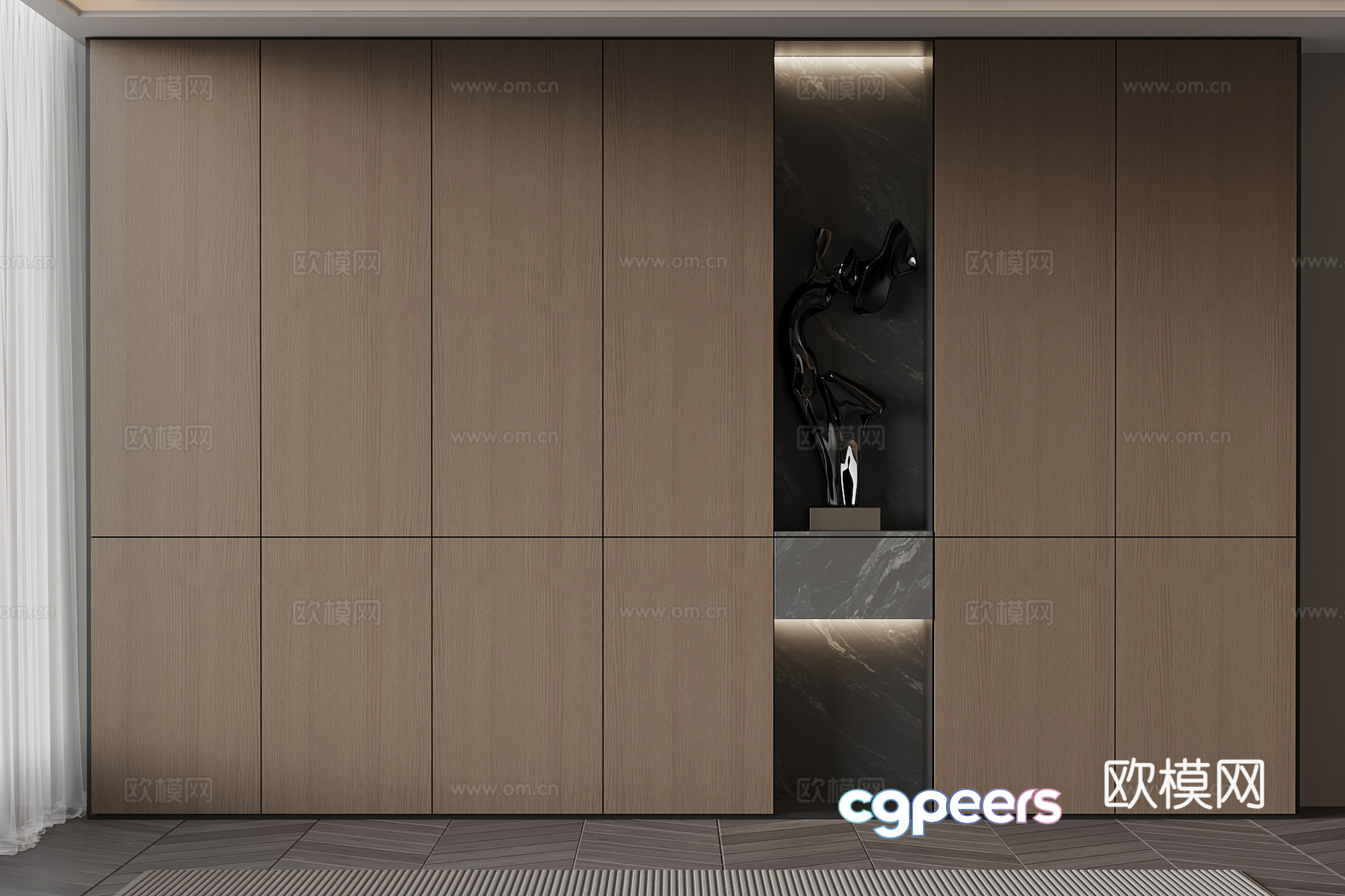 Modern Wall Decor 3D Model - 3443 - VRAY Render