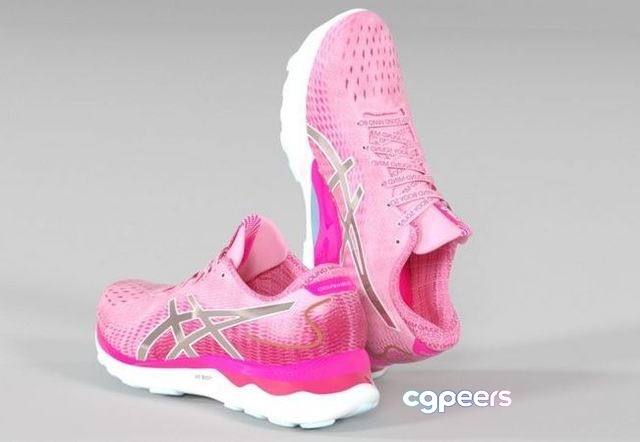 3D Game Assets - ASICS Women Gel-Nimbus 24 Running Shoes Low-poly 3D Game Assets - ASICS Women Gel-Nimbus 24 Running Shoes Low-poly