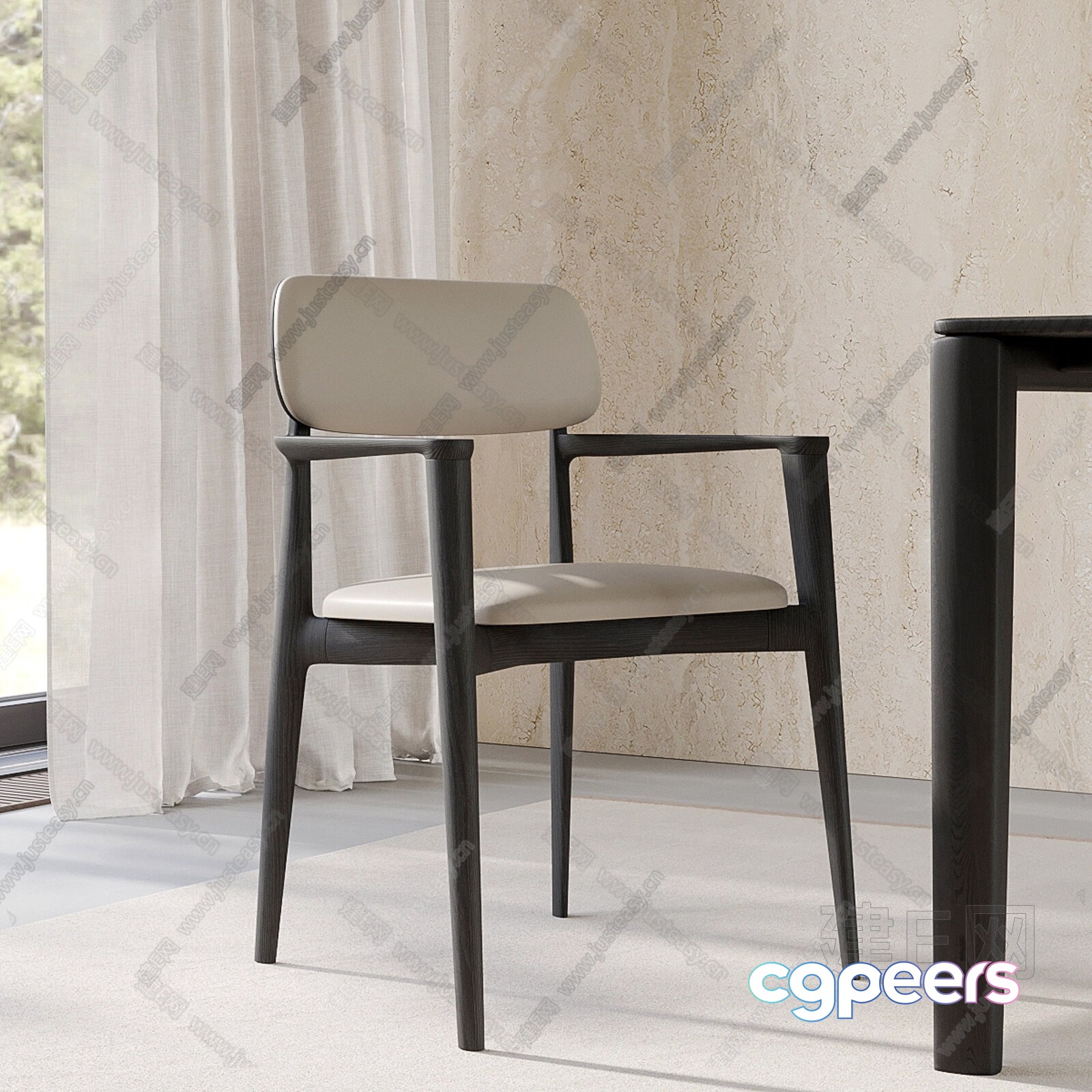 Modern Dining Chair 3D Model - 17658 - VRAY Render