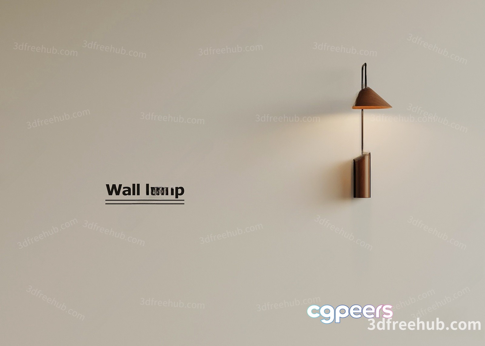 A Minimalist Light Fixture In A Modern Style 3D Model - 23561 - VRAY Render