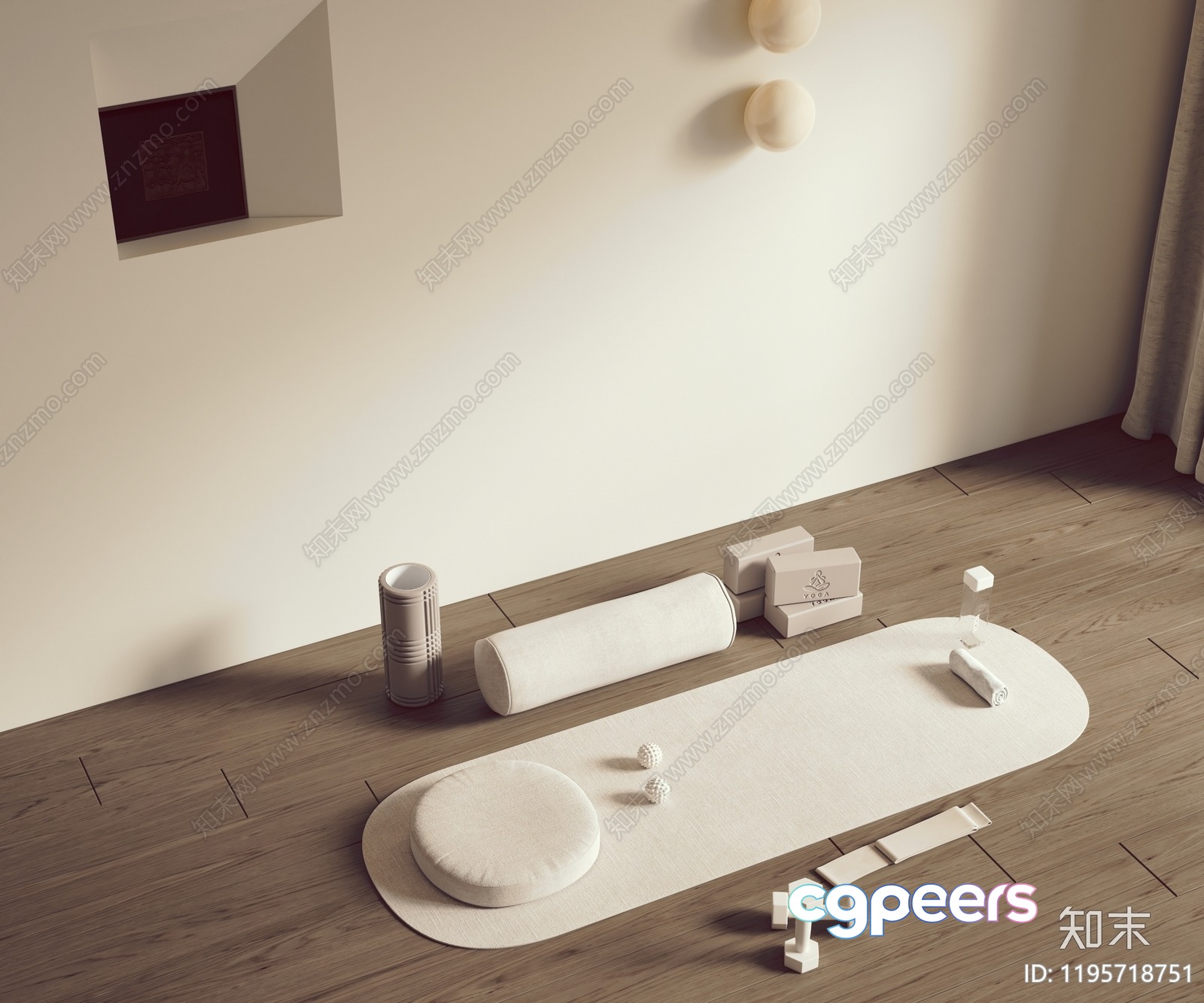 Modern Home Gym 3D Model - 5341 - VRAY Render