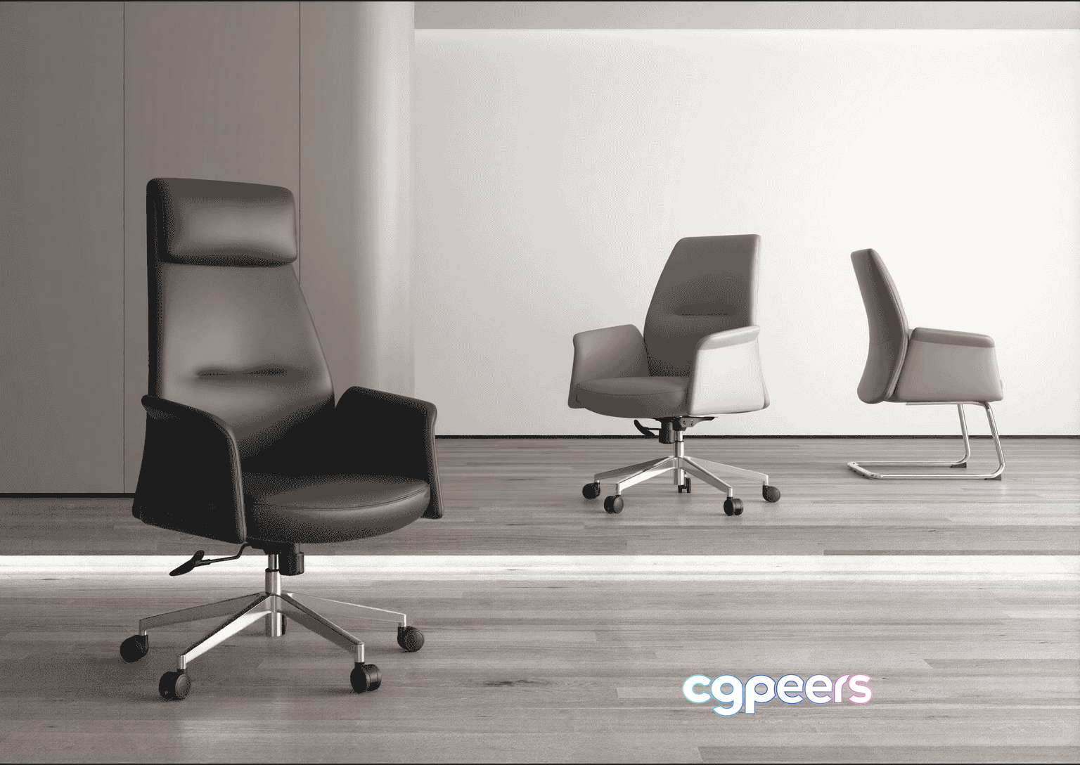 Modern Office Chairs 3D Model - 14378 - VRAY Render