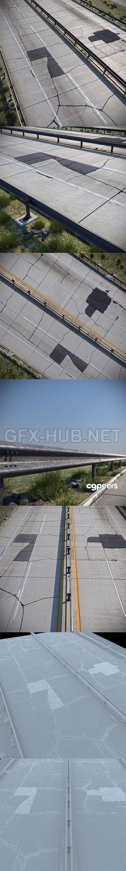 3D Game Assets - Detailed road 03 3D Game Assets - Detailed road 03