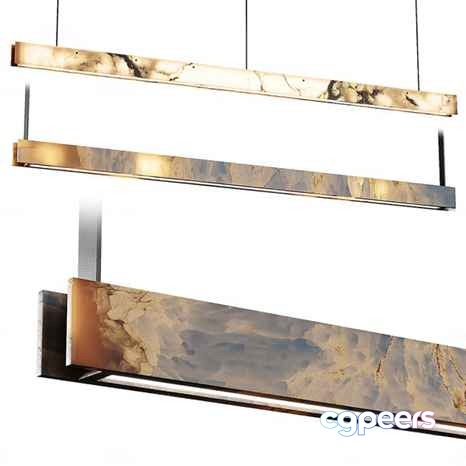 Gold Light Fixture 3D Model - 1133 - CORONA Render