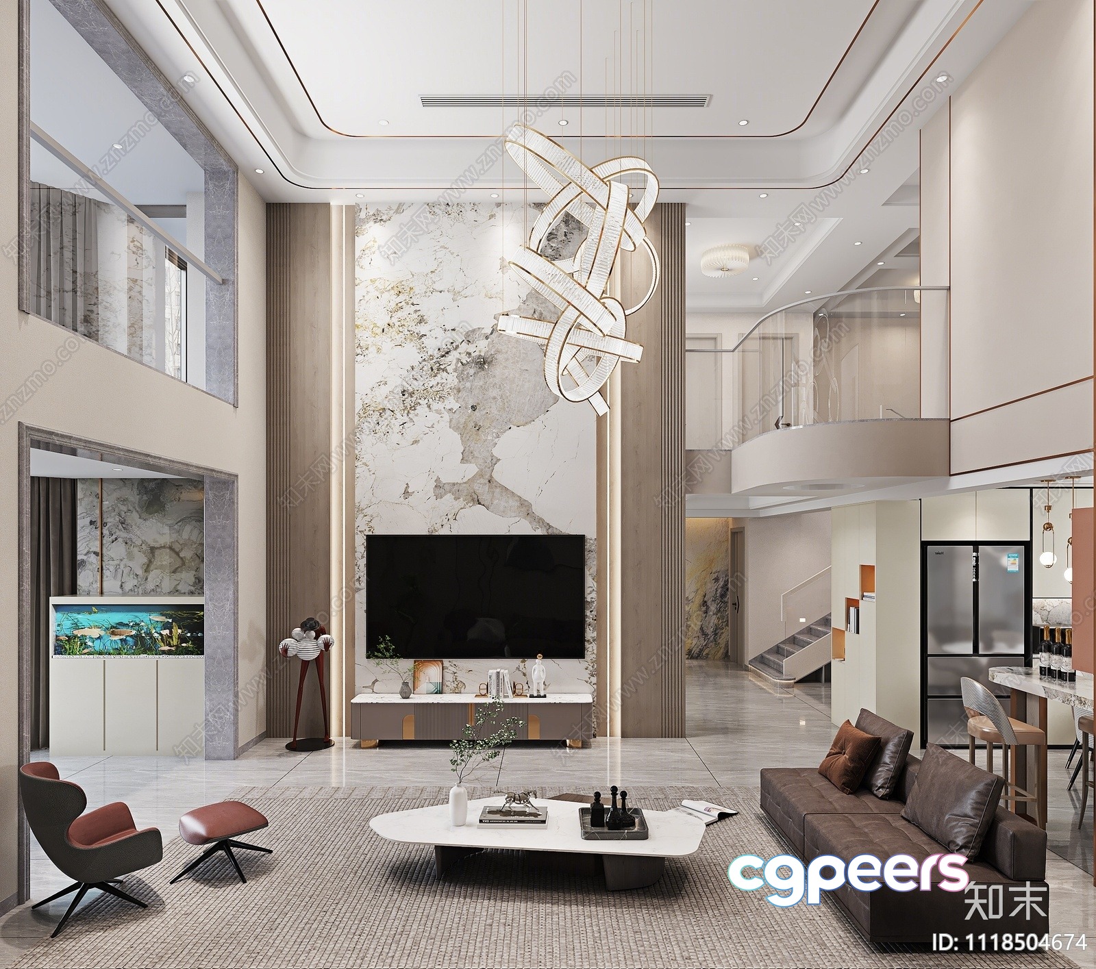 Modern Living Room 3D Model - 11509 - VRAY Render Modern Living Room 3D Model - 11509 - VRAY Render