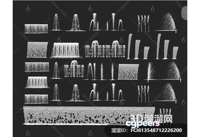 A 3D Fountain Display 3D Model - 15431 - VRAY Render