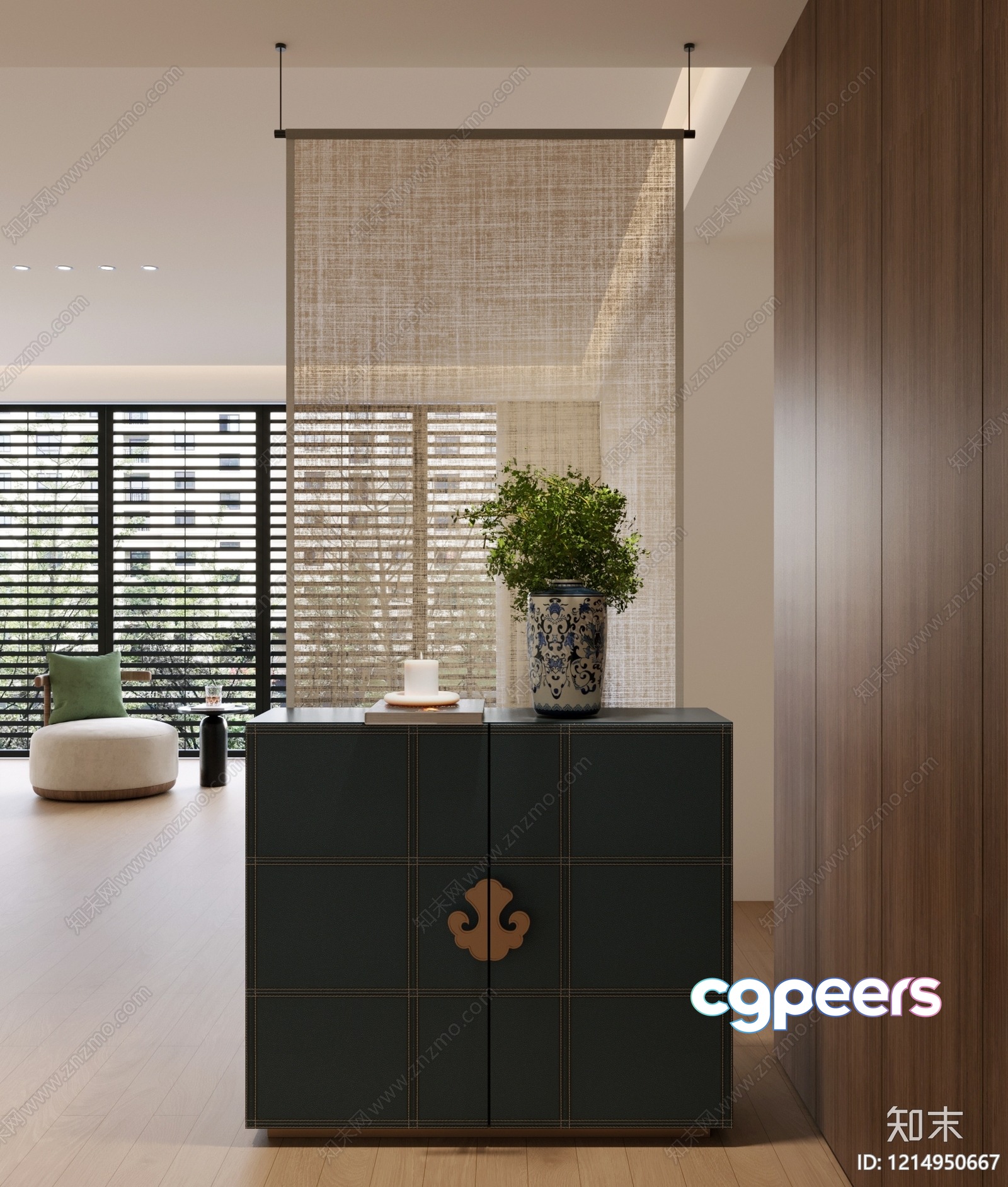 Modern Living Room 3D Model - 23384 - VRAY Render Modern Living Room 3D Model - 23384 - VRAY Render
