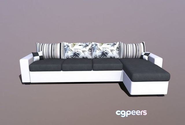 3D Game Assets - Sofa 6 Seater 3D Game Assets - Sofa 6 Seater