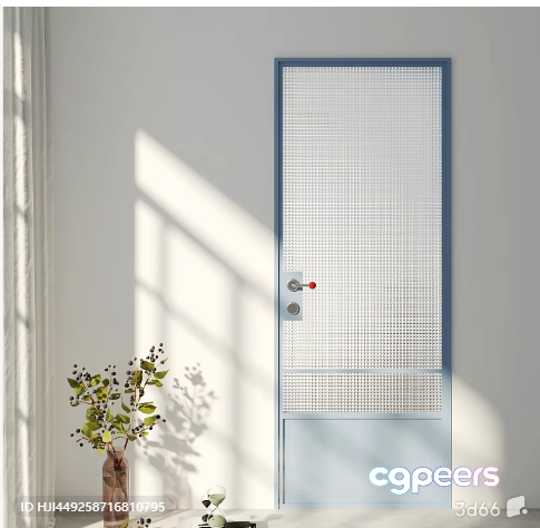 A White Door 3D Model - 9335 - VRAY Render