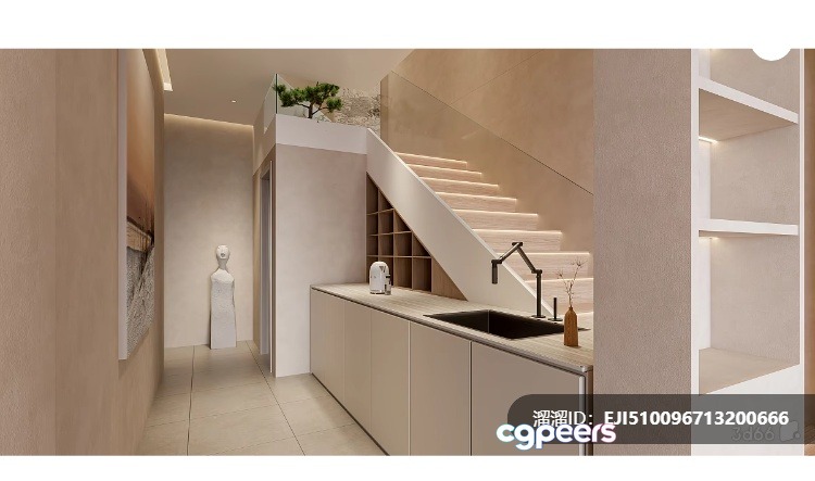 Modern Kitchen 3D Model - 8247 - VRAY Render Modern Kitchen 3D Model - 8247 - VRAY Render