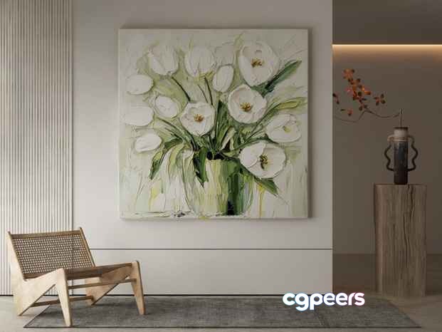 Modern Living Room 3D Model - 22360 - VRAY Render