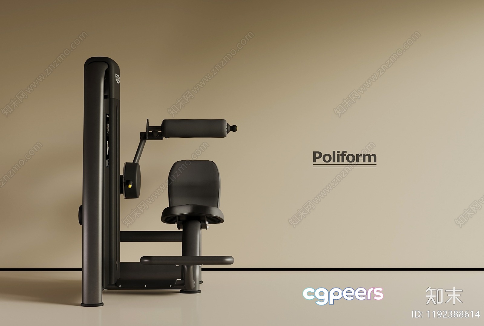 Modern Gym Equipment 3D Model - 1815 - VRAY Render