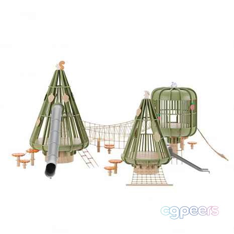 A Green Playground 3D Model - 11012 - CORONA Render A Green Playground 3D Model - 11012 - CORONA Render