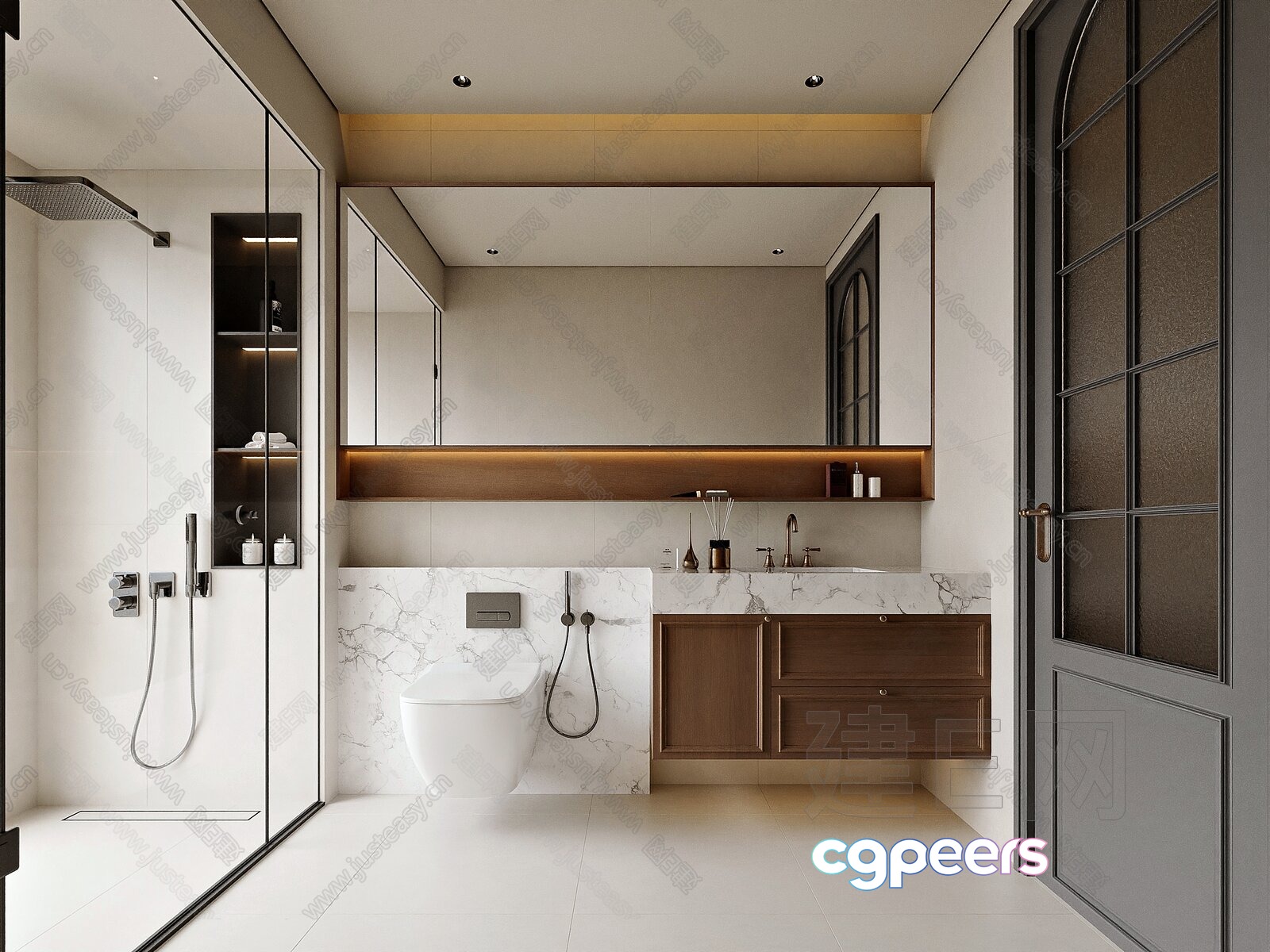 A Modern Bathroom 3D Model - 9428 - VRAY Render A Modern Bathroom 3D Model - 9428 - VRAY Render