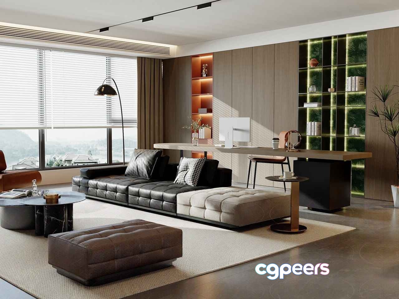 Modern Living Room 3D Model - 3765 - VRAY Render Modern Living Room 3D Model - 3765 - VRAY Render