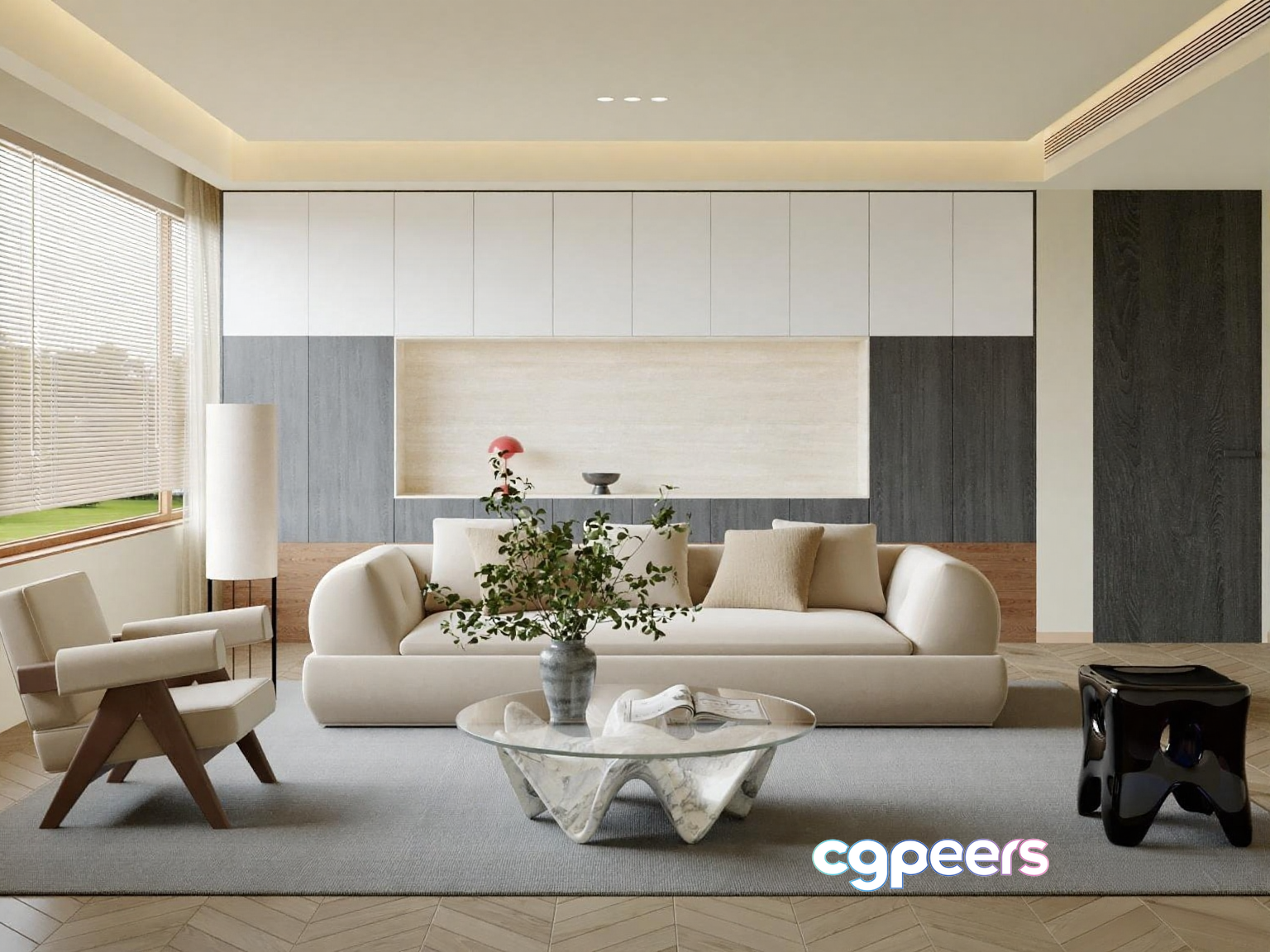 Modern Living Room 3D Model - 4419 - VRAY Render Modern Living Room 3D Model - 4419 - VRAY Render