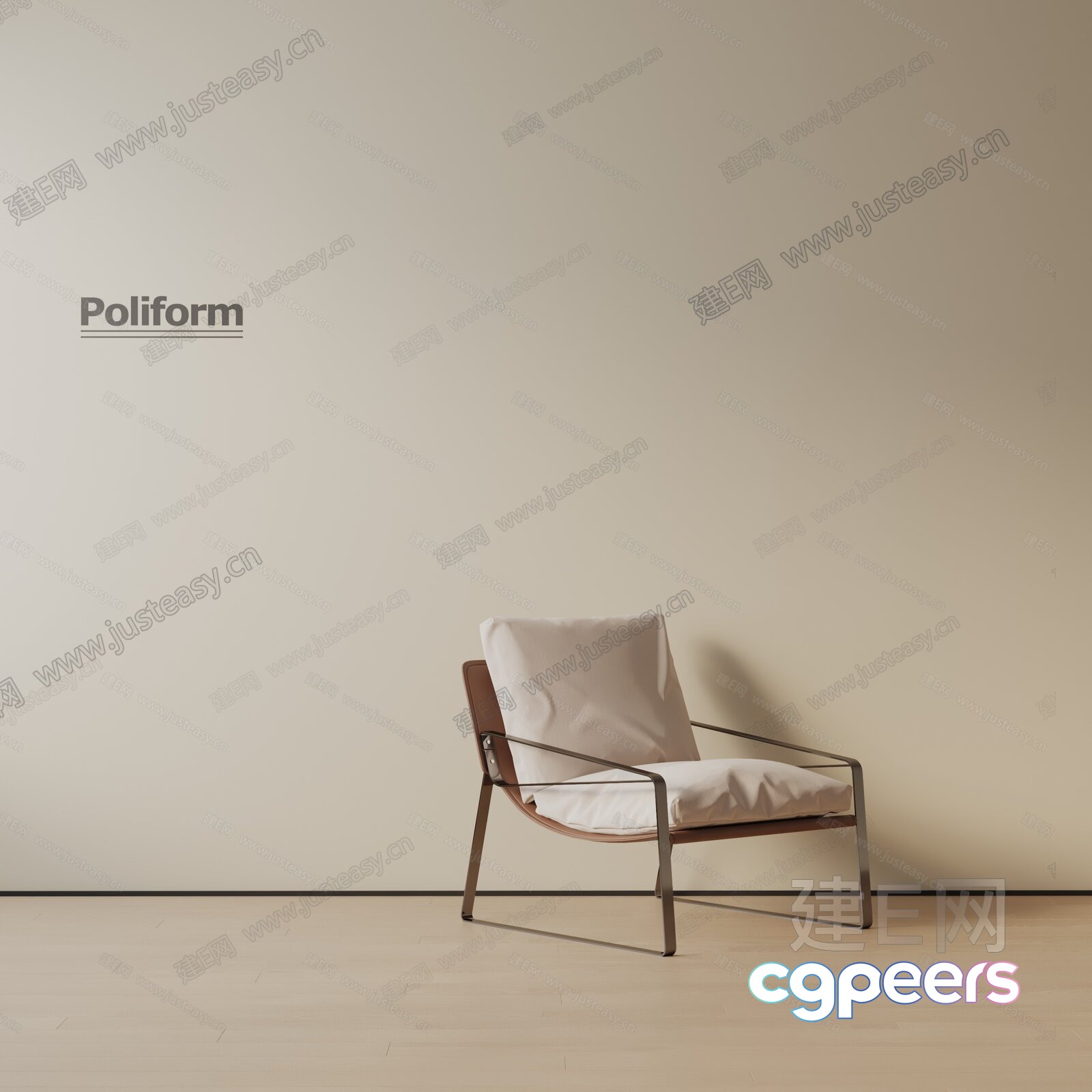 Modern Minimalist Chair 3D Model - 1256 - VRAY Render Modern Minimalist Chair 3D Model - 1256 - VRAY Render