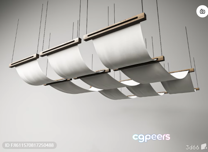 Modern Light Fixture 3D Model - 1204 - VRAY Render