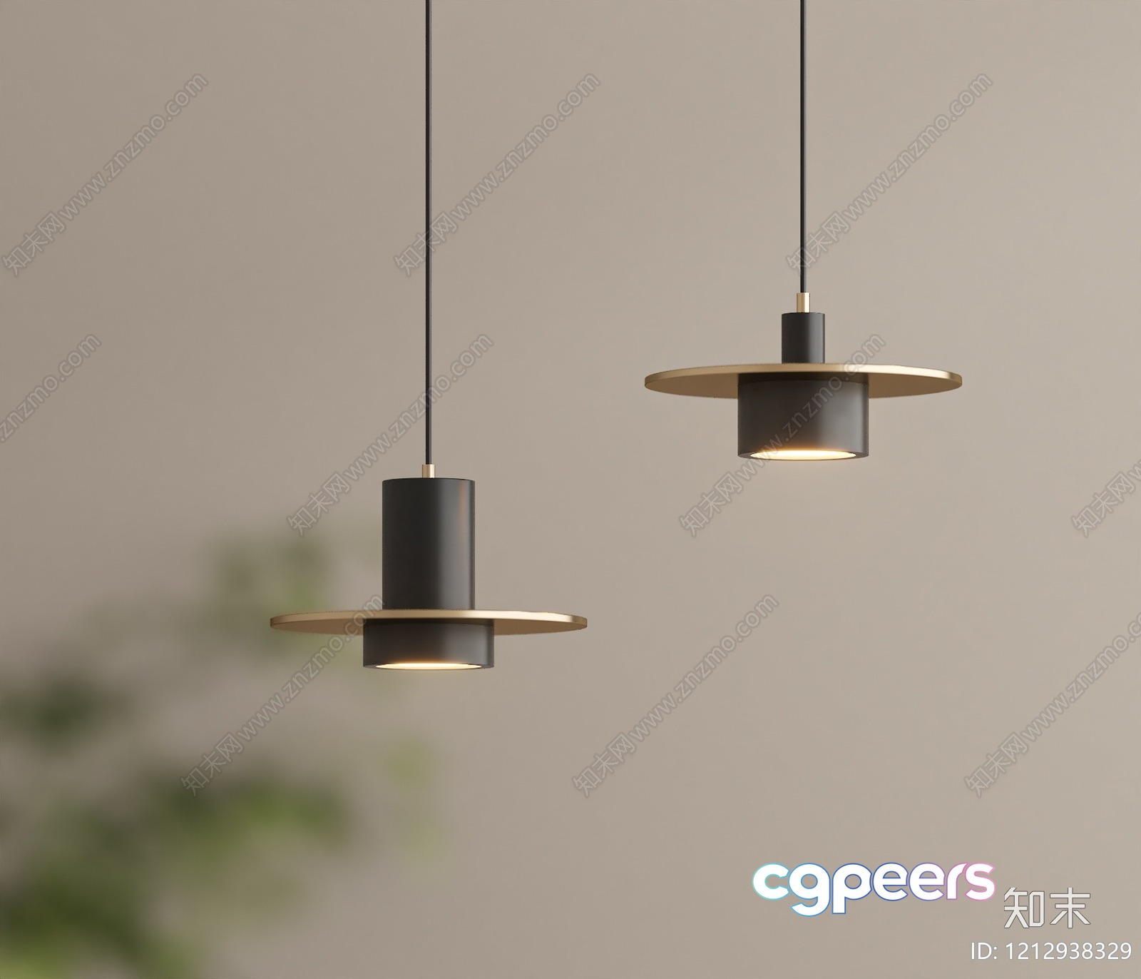 Modern Hanging Light Fixtures 3D Model - 2112 - VRAY Render