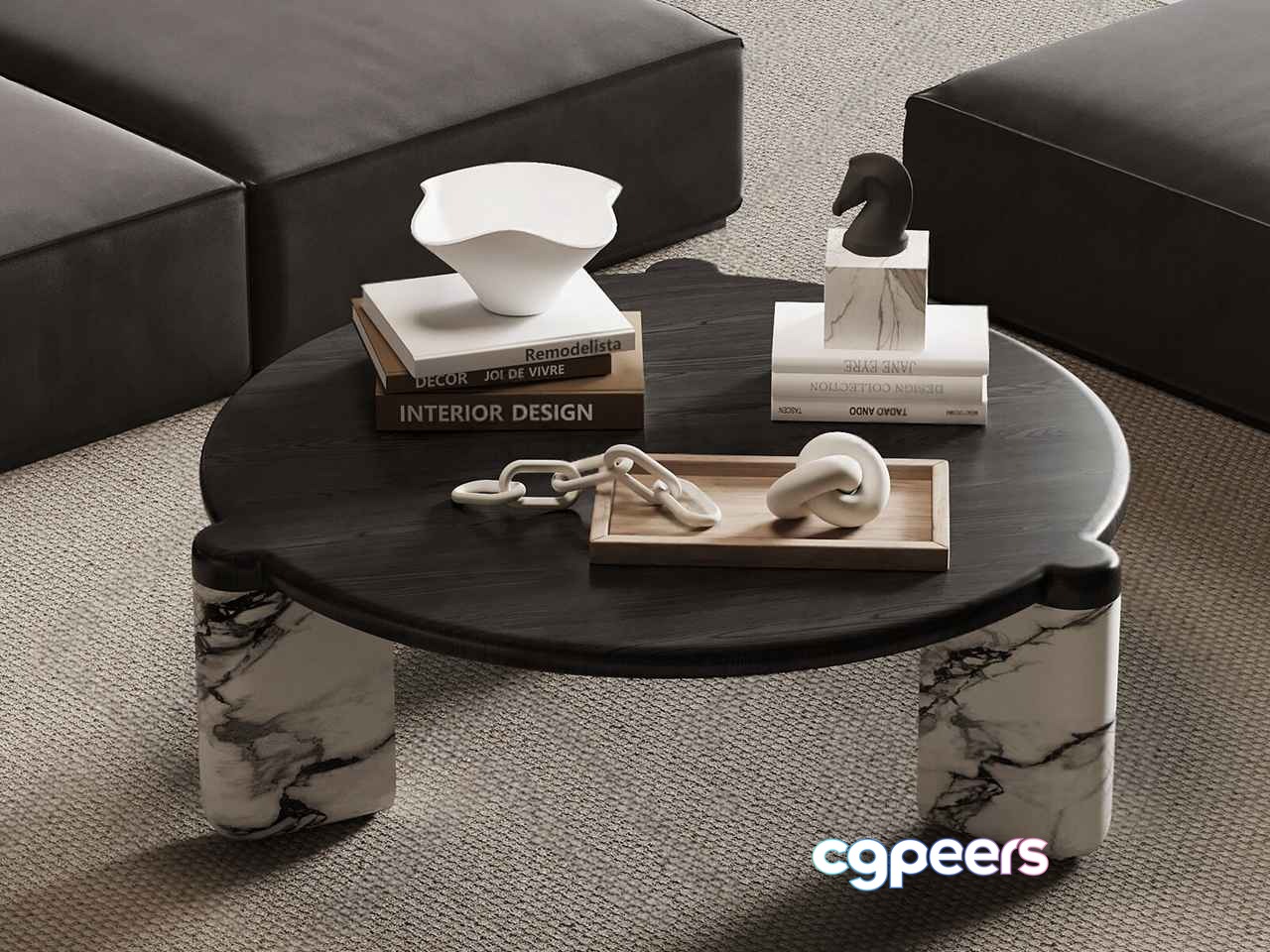 Modern Living Room 3D Model - 7767 - VRAY Render Modern Living Room 3D Model - 7767 - VRAY Render