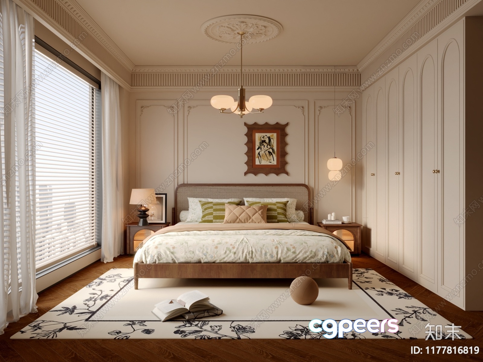 Cozy Bedroom 3D Model - 7431 - VRAY Render Cozy Bedroom 3D Model - 7431 - VRAY Render
