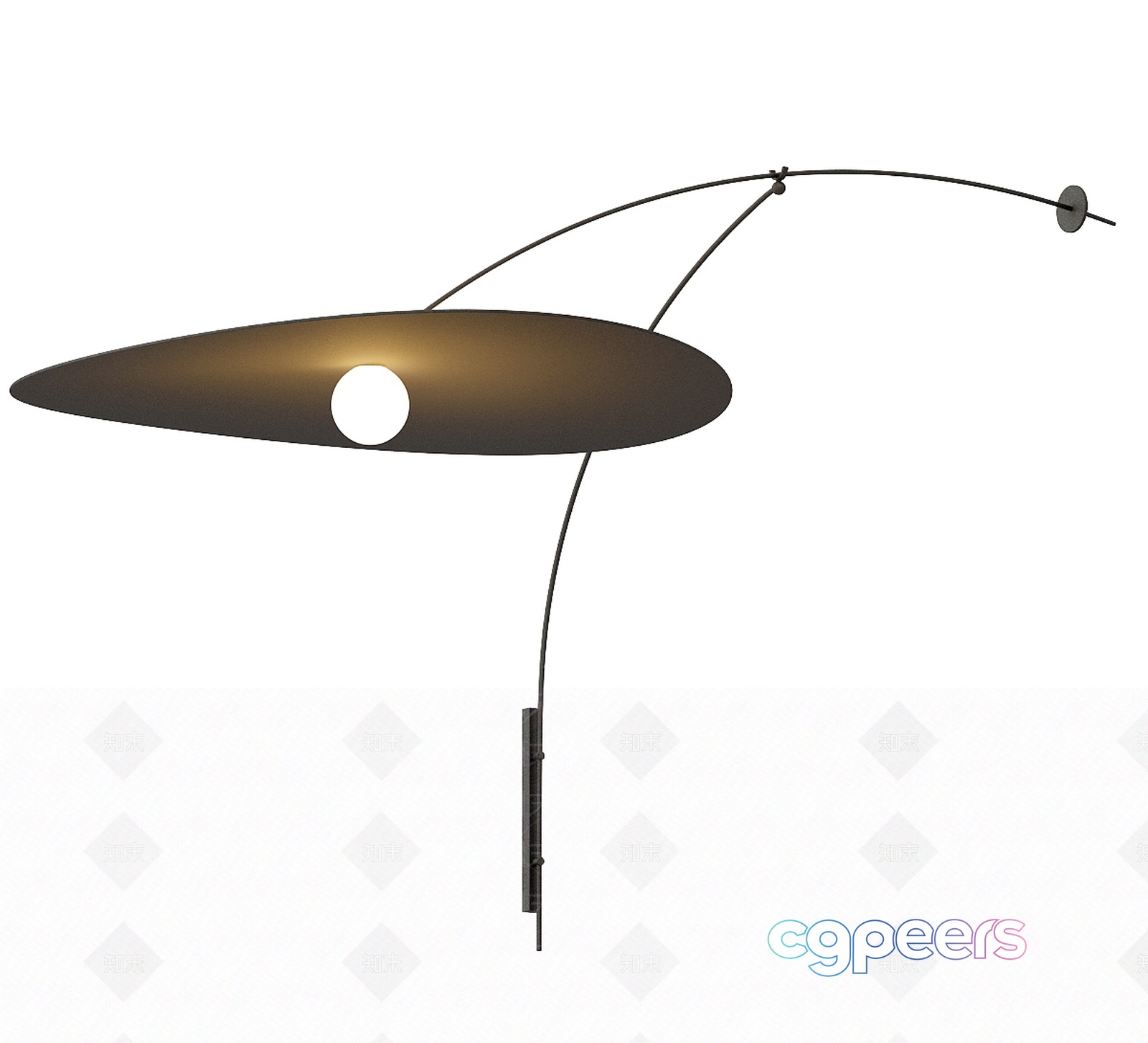 A Modern Light Fixture 3D Model - 9056 - VRAY Render