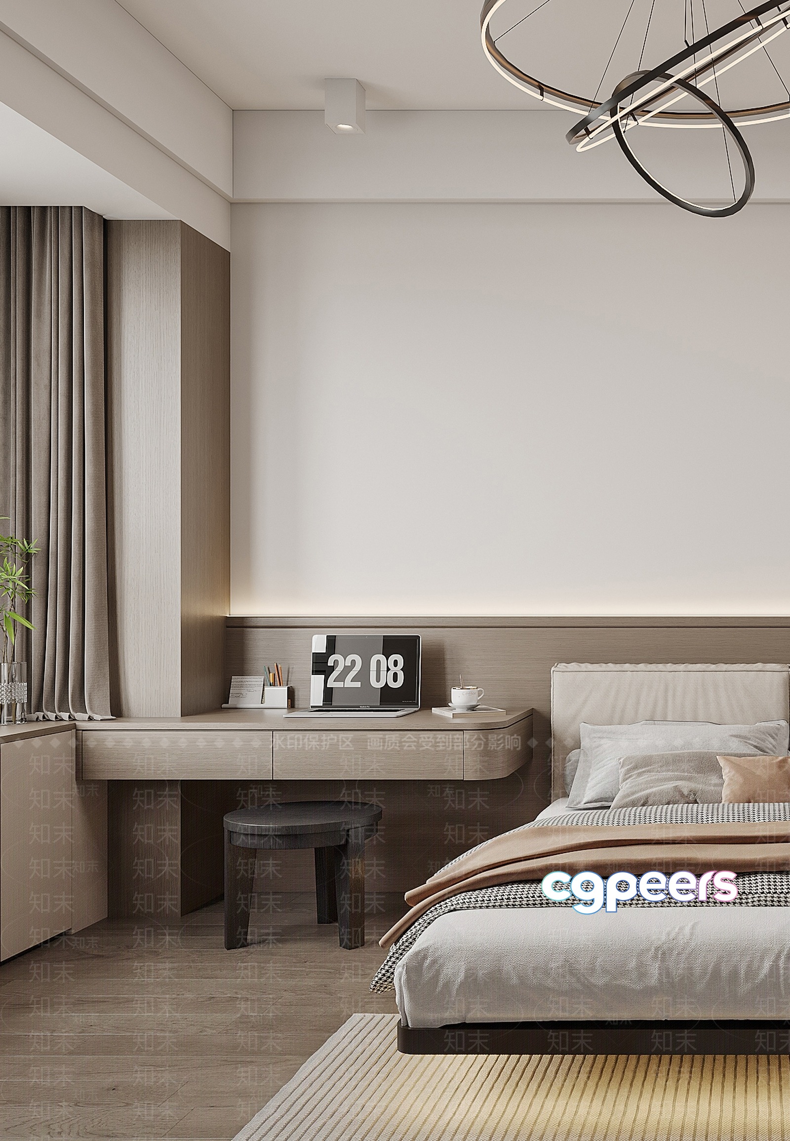 Cozy Bedroom 3D Model - 7866 - VRAY Render