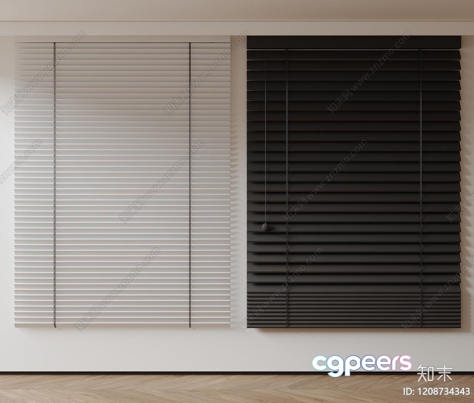 Modern Window Blinds 3D Model - 16187 - VRAY Render Modern Window Blinds 3D Model - 16187 - VRAY Render